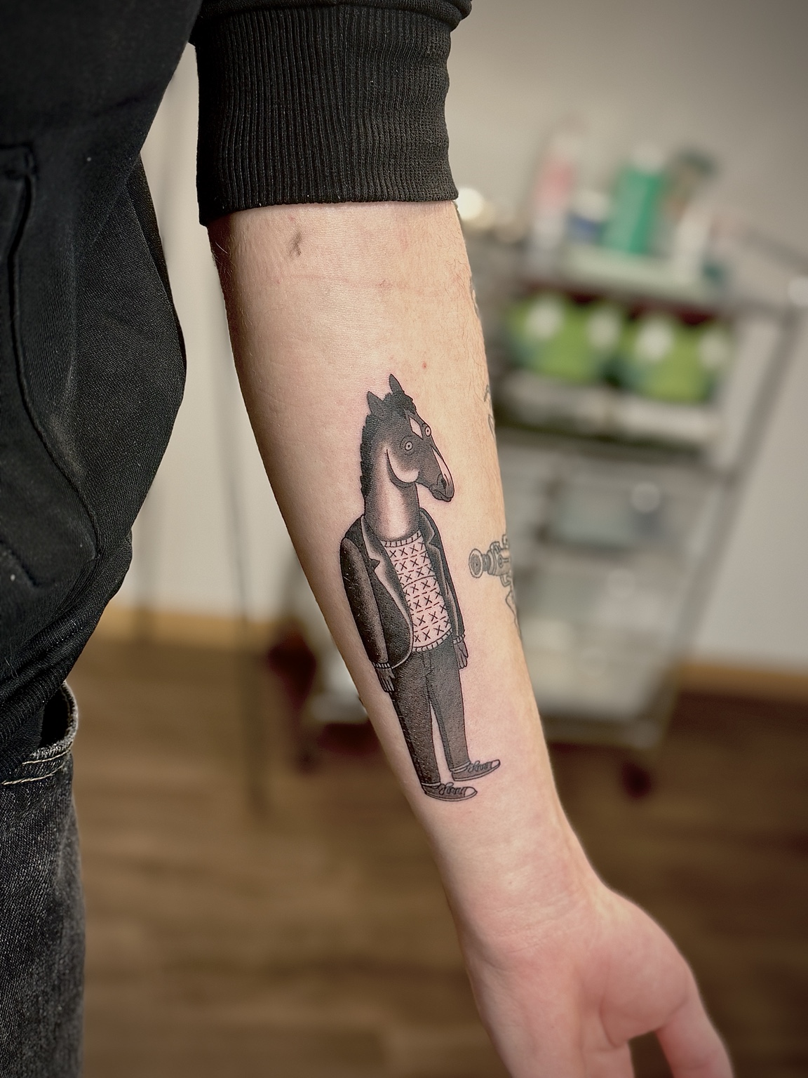 Anubis tattoo by John Paul Curtis