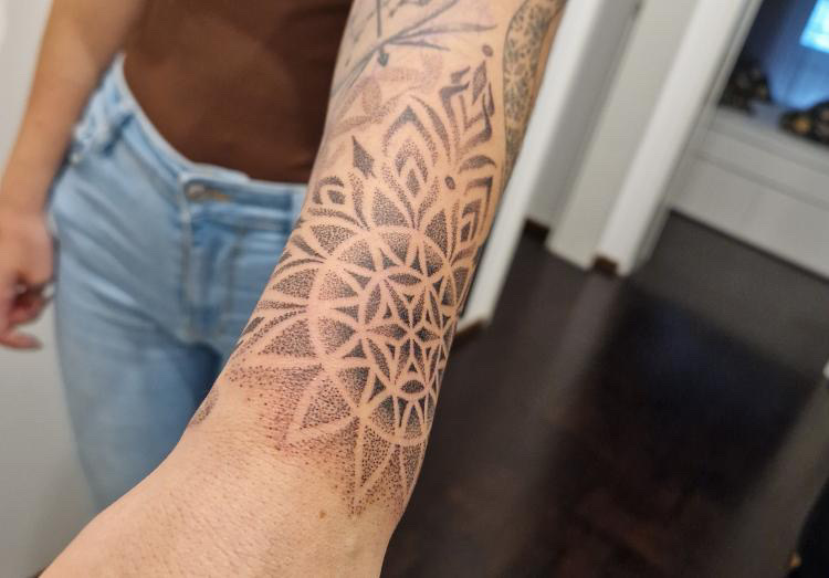 Geometry tattoo by John Paul Curtis